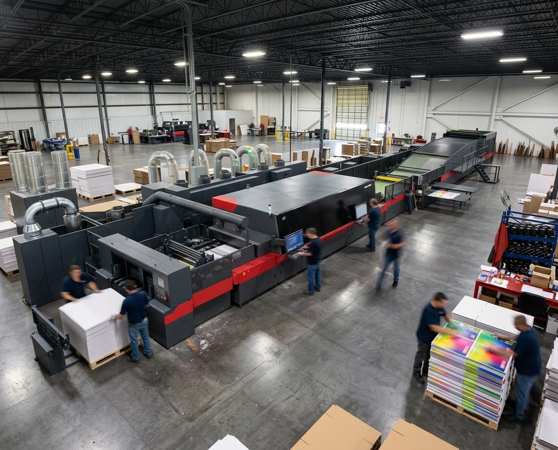 EFI Nozomi C18000 direct-to-board digital corrugated printing