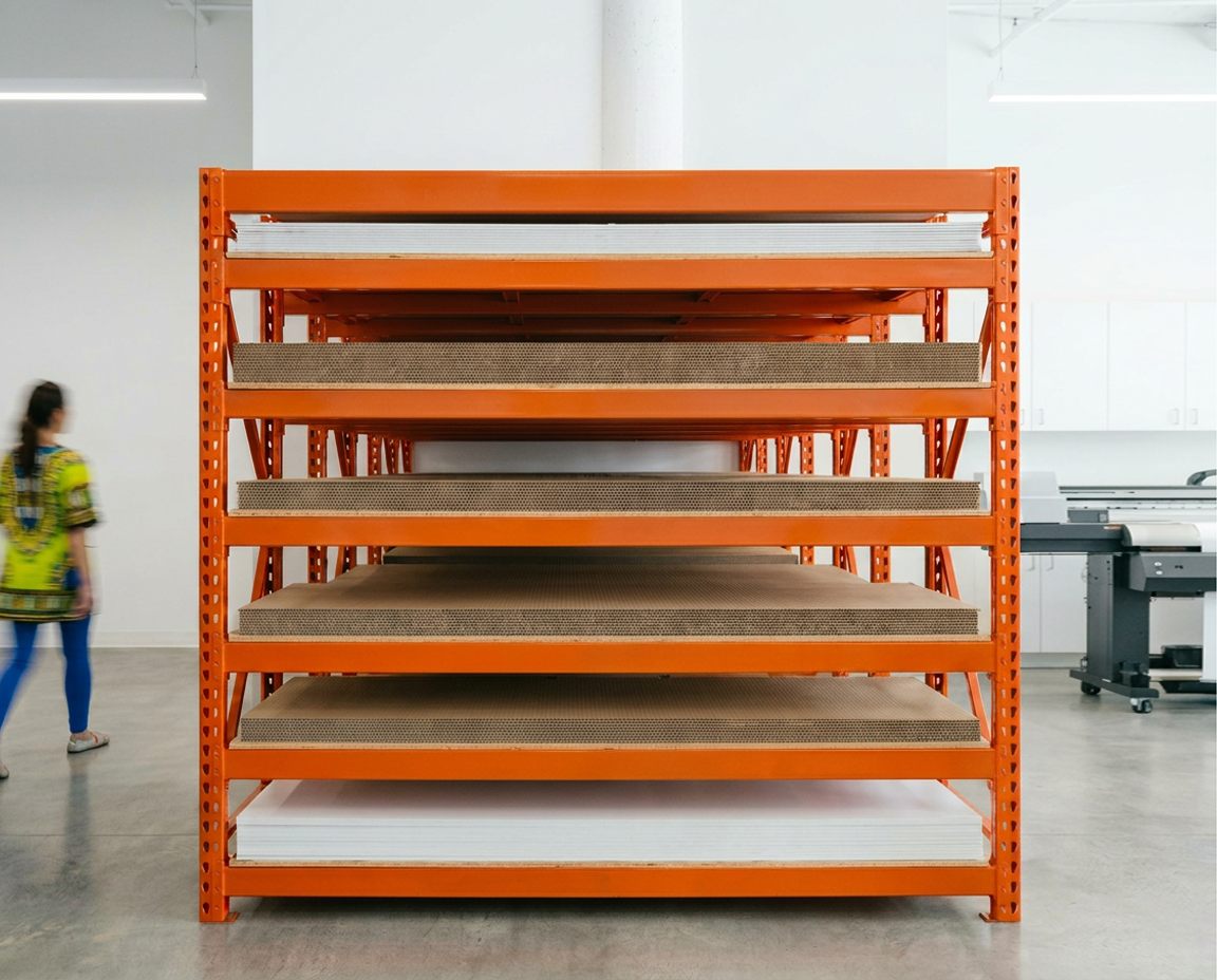 Display-ready corrugated and substrate materials